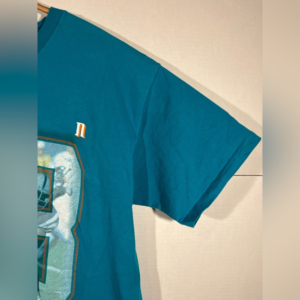 Vintage 1996 Dan Marino Miami Dolphins Single Stitch T Shirt Men’s 2XL USA - Picture 8 of 16